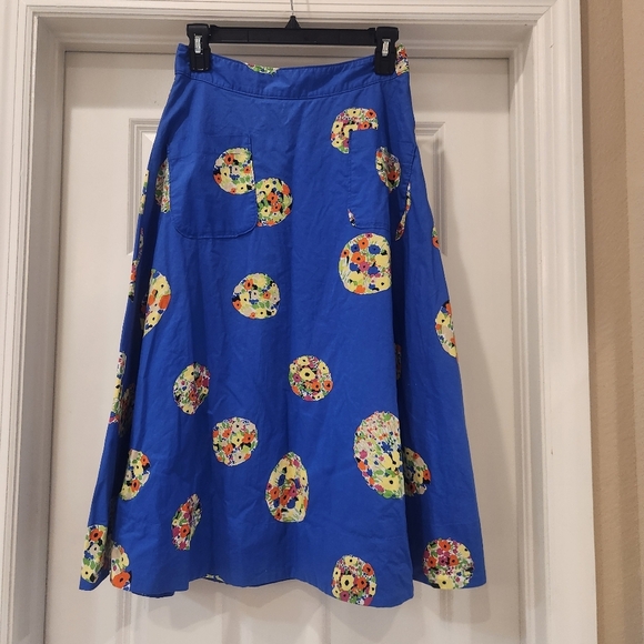 Conversations By Anthropology Cotton Midi Skirt Size 2 - Picture 2 of 6